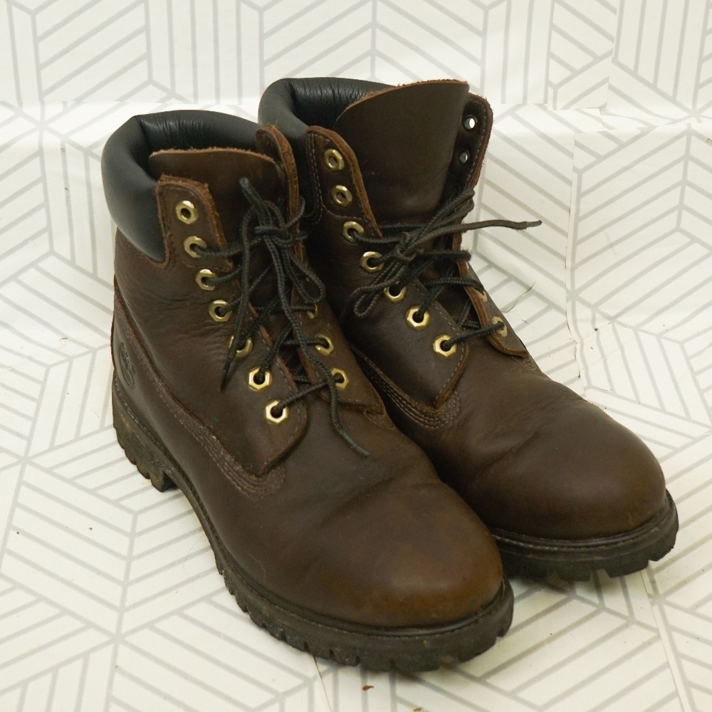 Timberland Dark Brown Leather 6" Work boot 8
